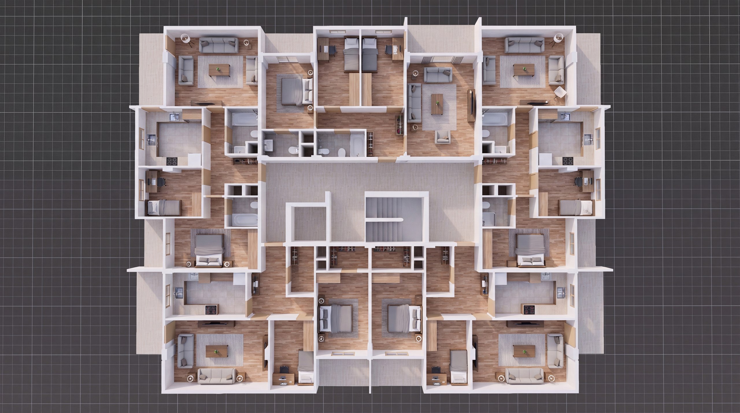 Kat Planı Render